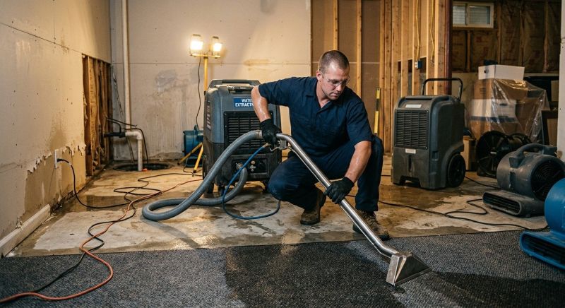 Water Damage Restoration project example